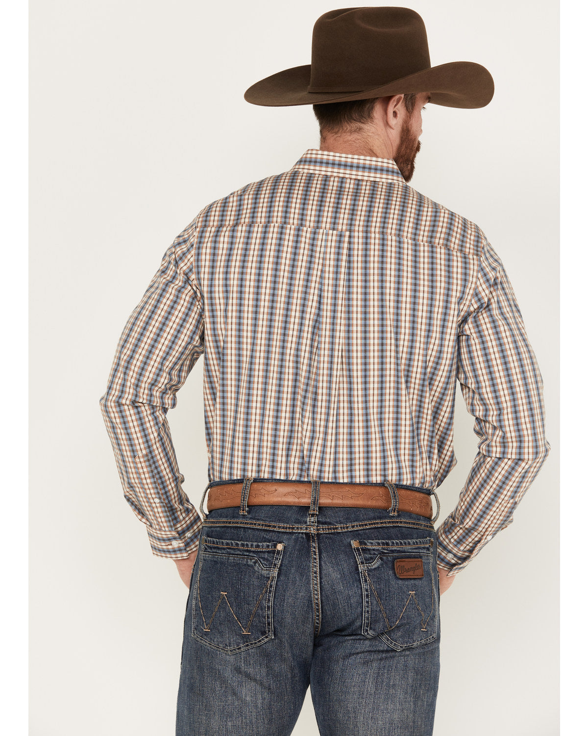 Cody James Men's Hayfield Plaid Print Long Sleeve Button-Down Stretch
