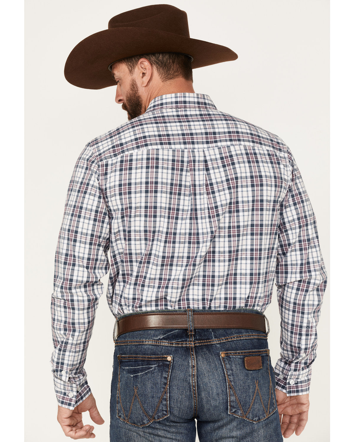 Cody James Men's Tonight Small Plaid Print Button-Down Western Shirt
