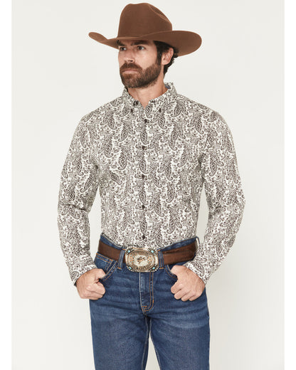 Cody James Men's Dagget 2.0 Paisley Print Long Sleeve Button-Down Stre