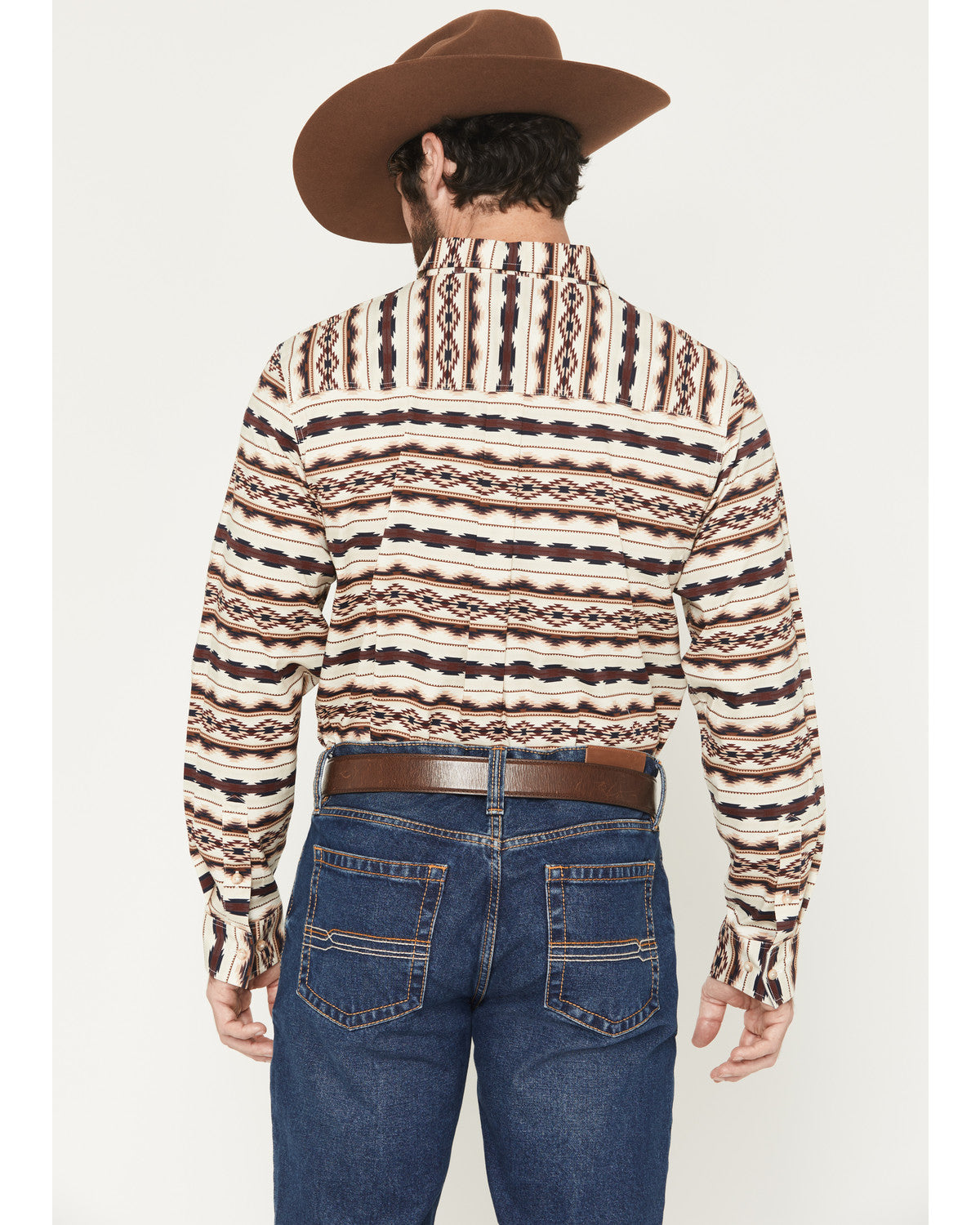 Cody James Men's Maverick Southwestern Print Long Sleeve Button-Down S