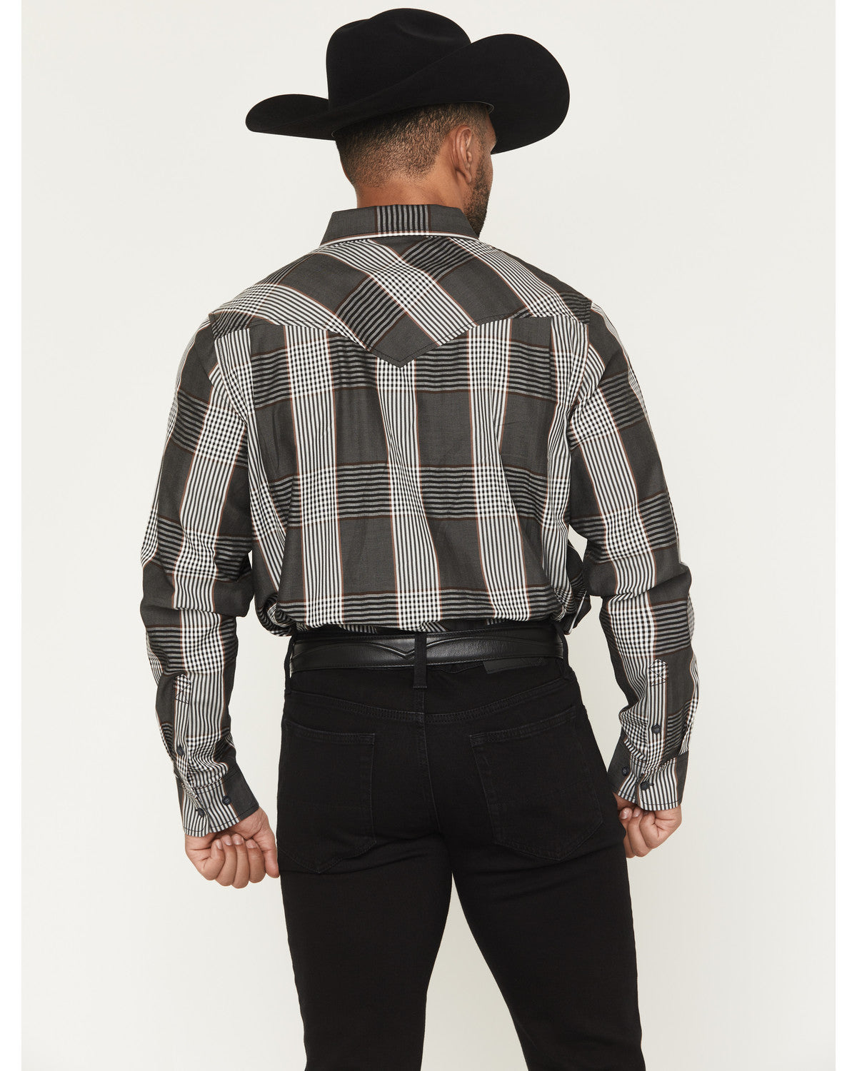 Cody James Black 1978® Men's Ace Plaid Print Long Sleeve Button-Down W