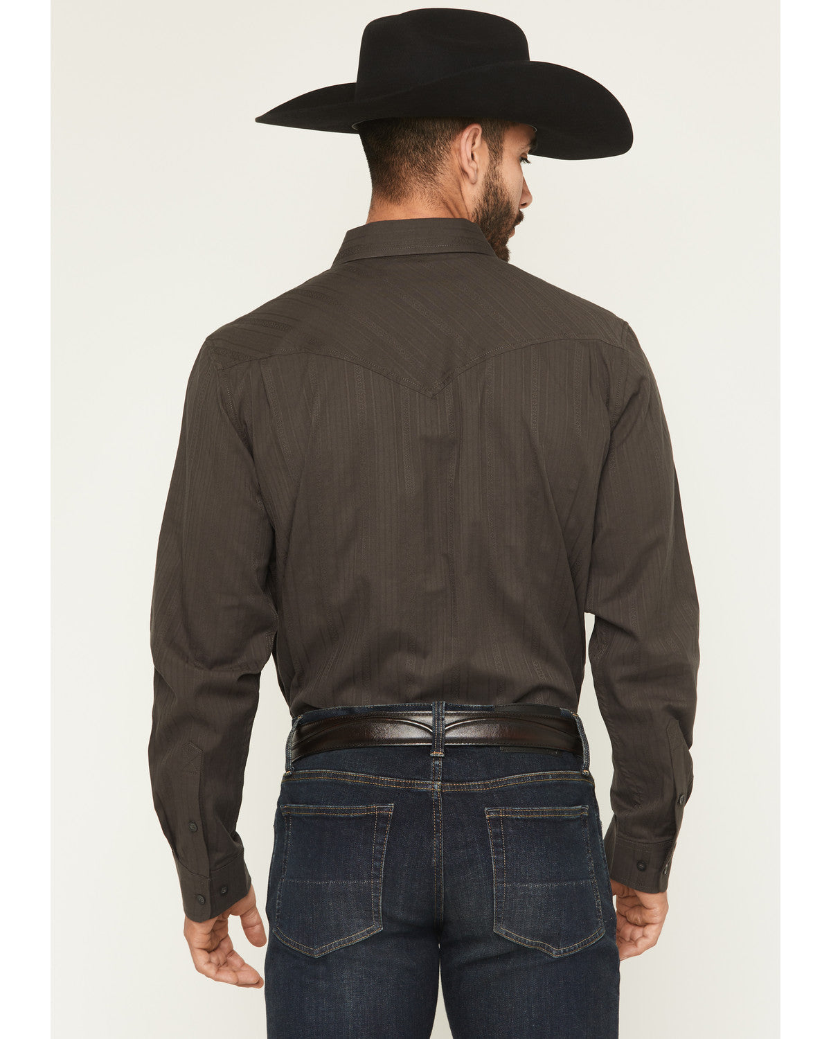 Cody James Black 1978® Men's Cluny Tonal Striped Long Sleeve Button-Do