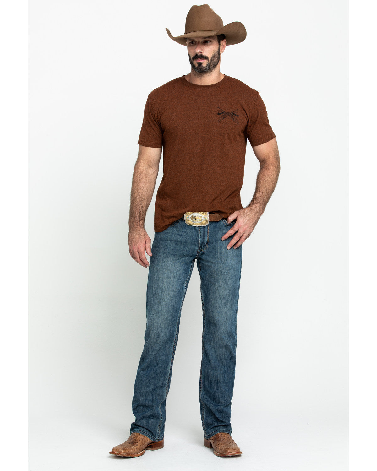 Cody James Men's Bozeman Wash Wyatt Slim Bootcut Stretch Denim Jeans