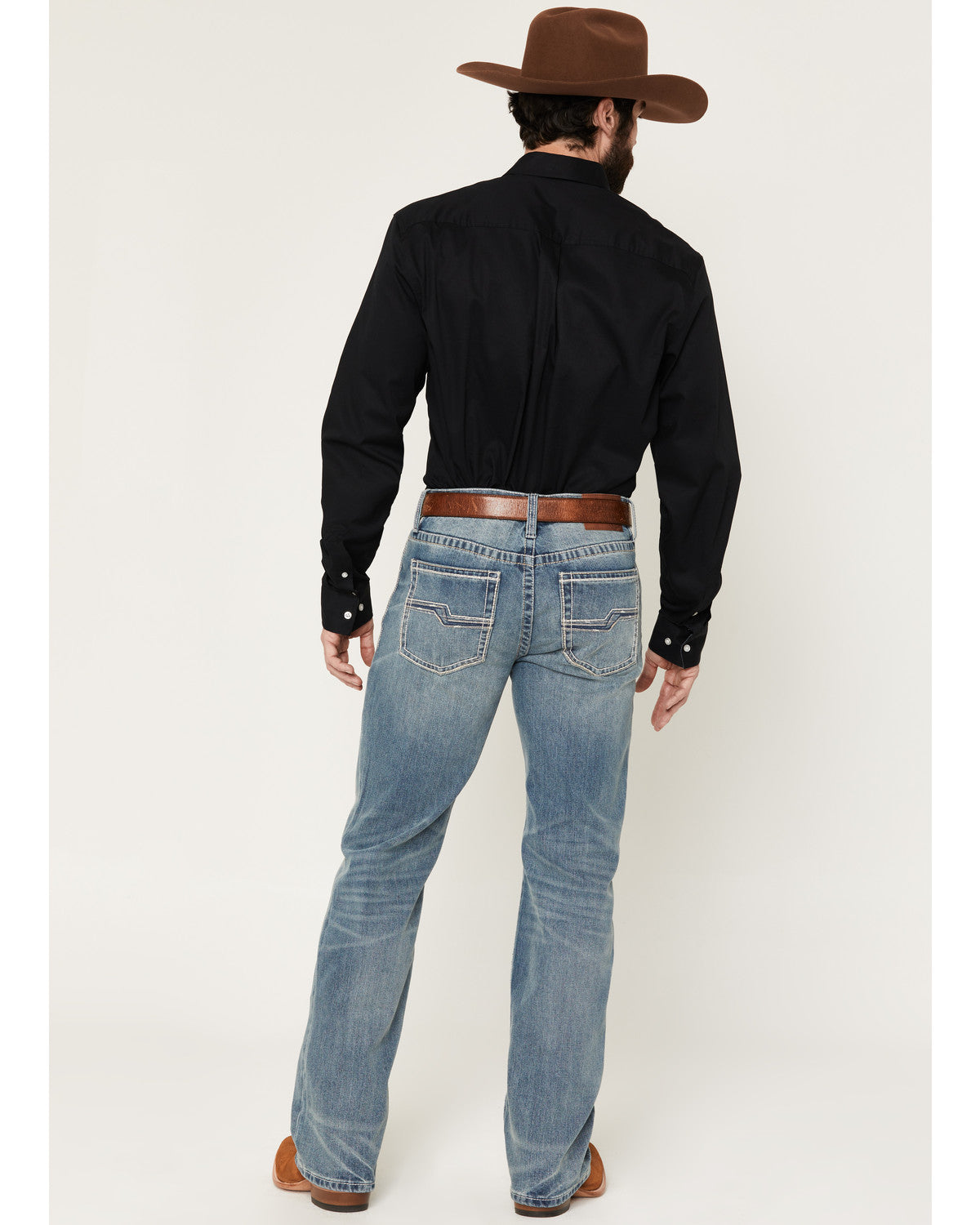 Cody James Men's Kansas Light Wash Wyatt Slim Bootcut Stretch Denim Je