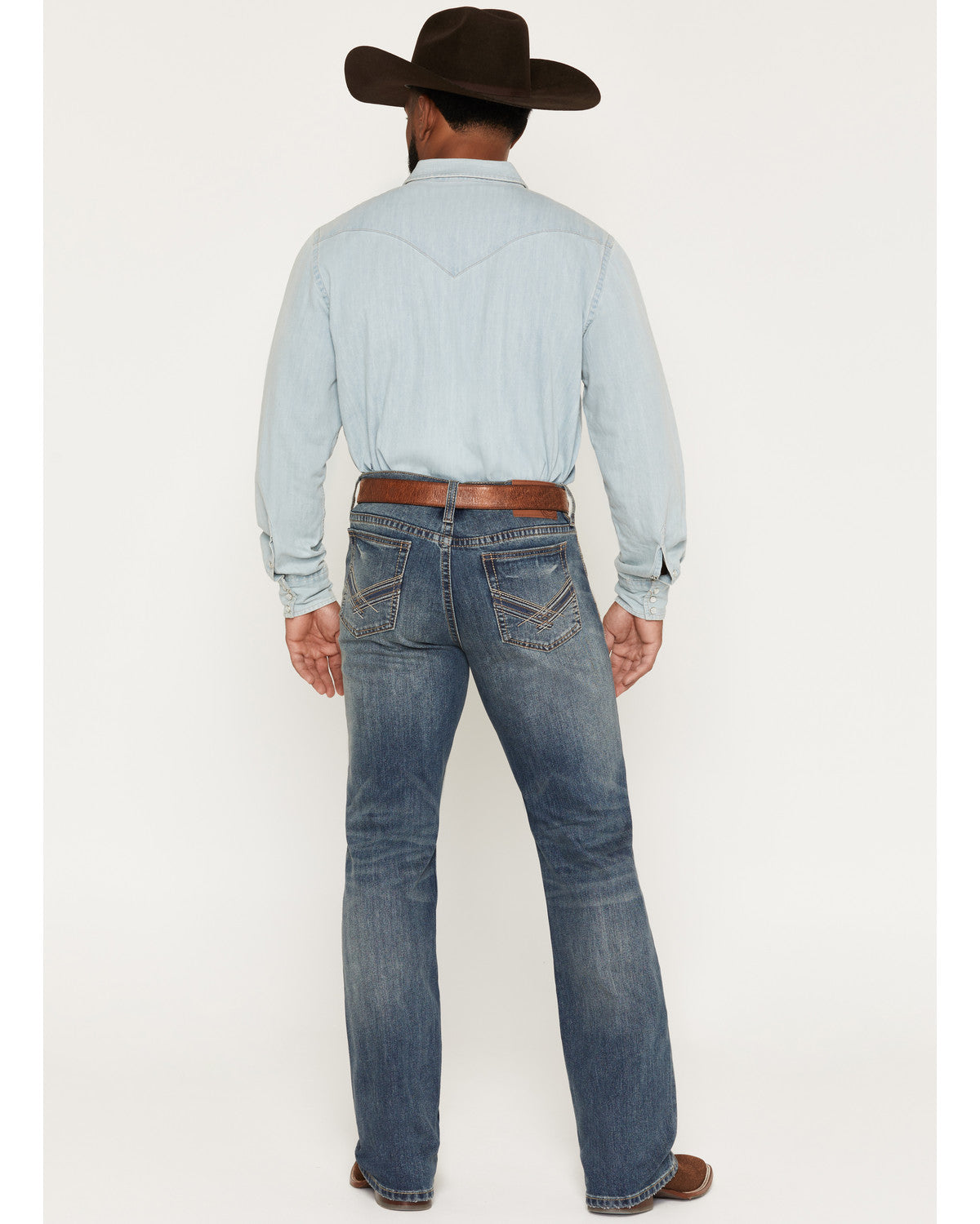 Cody James Men's Denver Wash Wyatt Slim Bootcut Stretch Denim Jeans