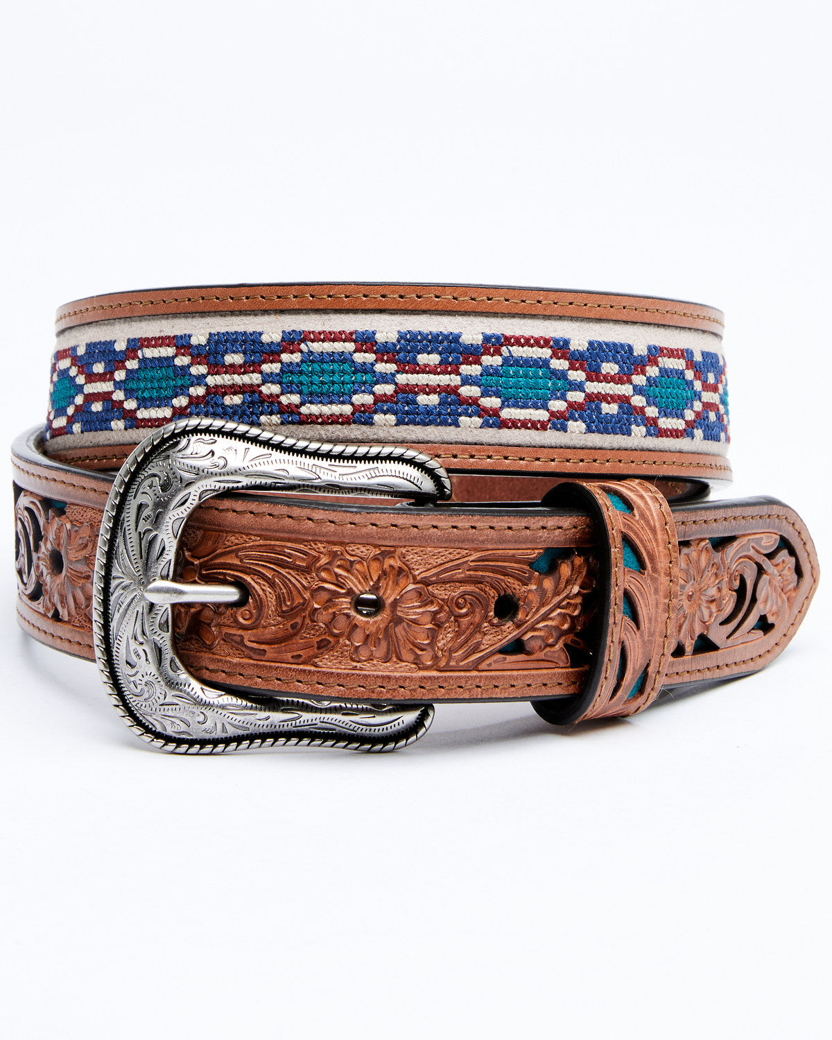 Cody James Men's Cross Stitch Western Belt