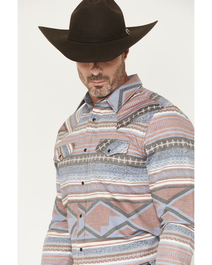 Cody James Men's Mountain Ranger Southwestern Striped Long Sleeve Snap