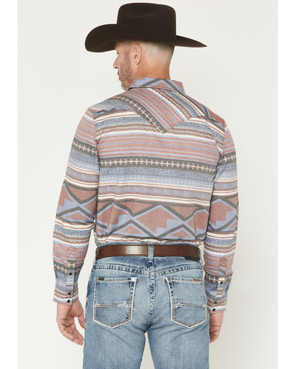 Cody James Men's Mountain Ranger Southwestern Striped Long Sleeve Snap