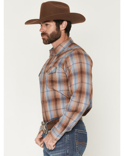Cody James Men's Wiley Plaid Print Long Sleeve Plaid Print Long Sleeve