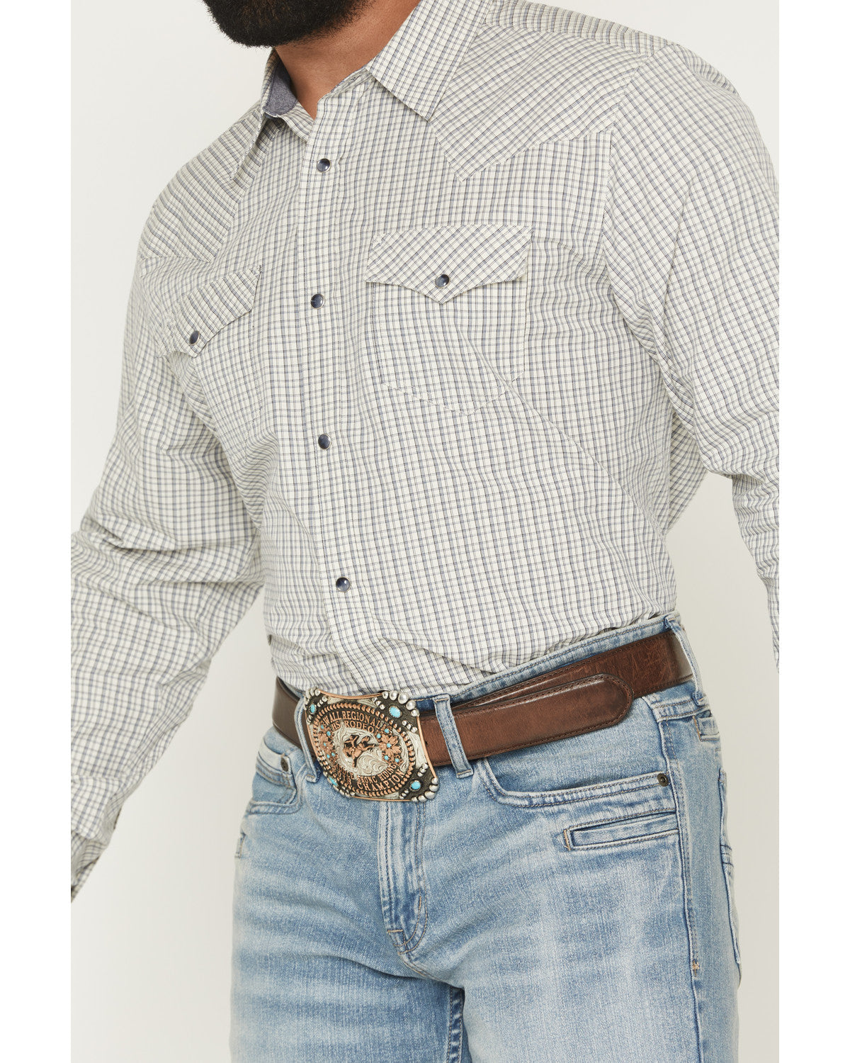 Cody James Men's Carson Plaid Print Long Sleeve Snap Western Shirt