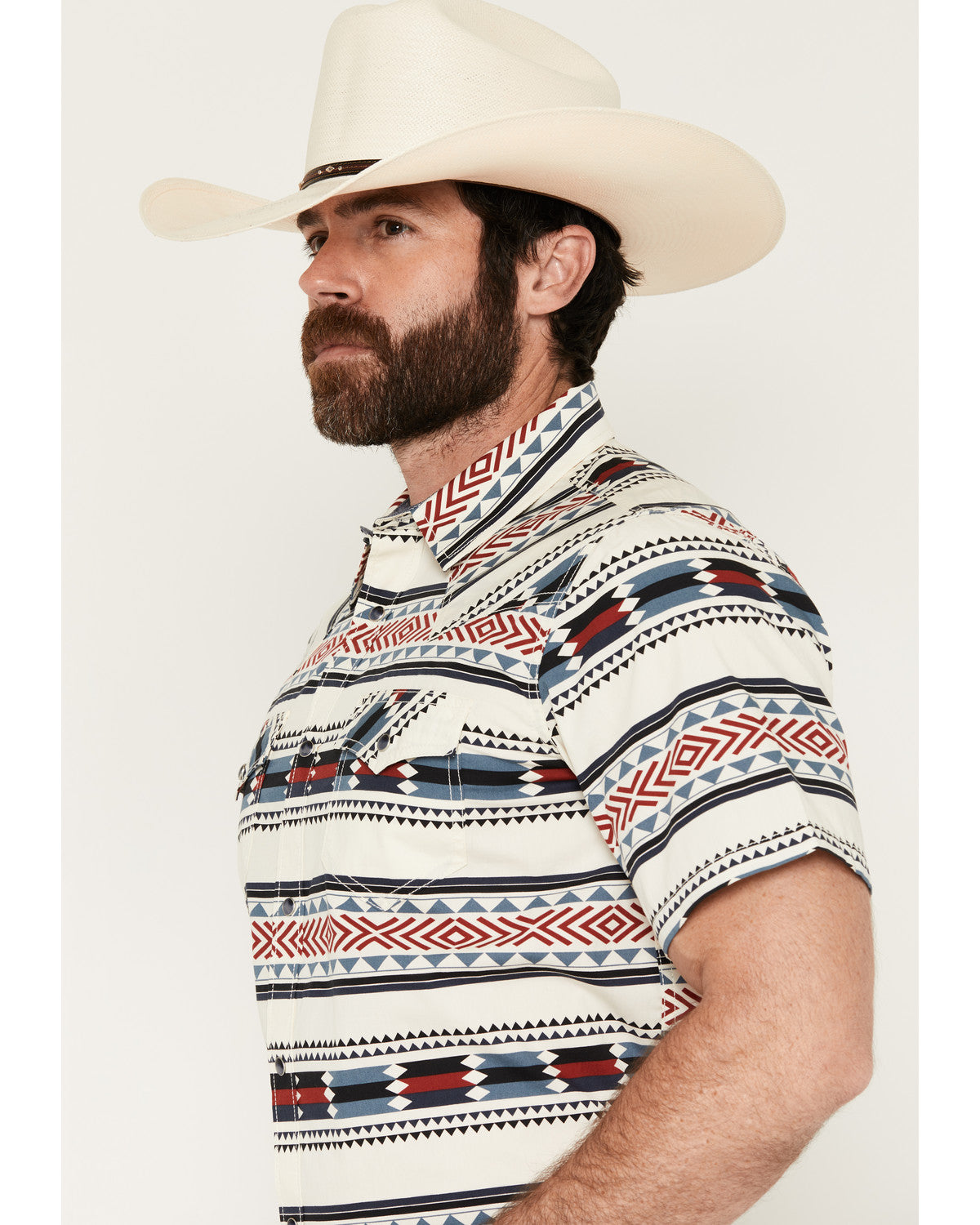 Cody James Indian Summer Southwestern Print Short Sleeve Snap Western