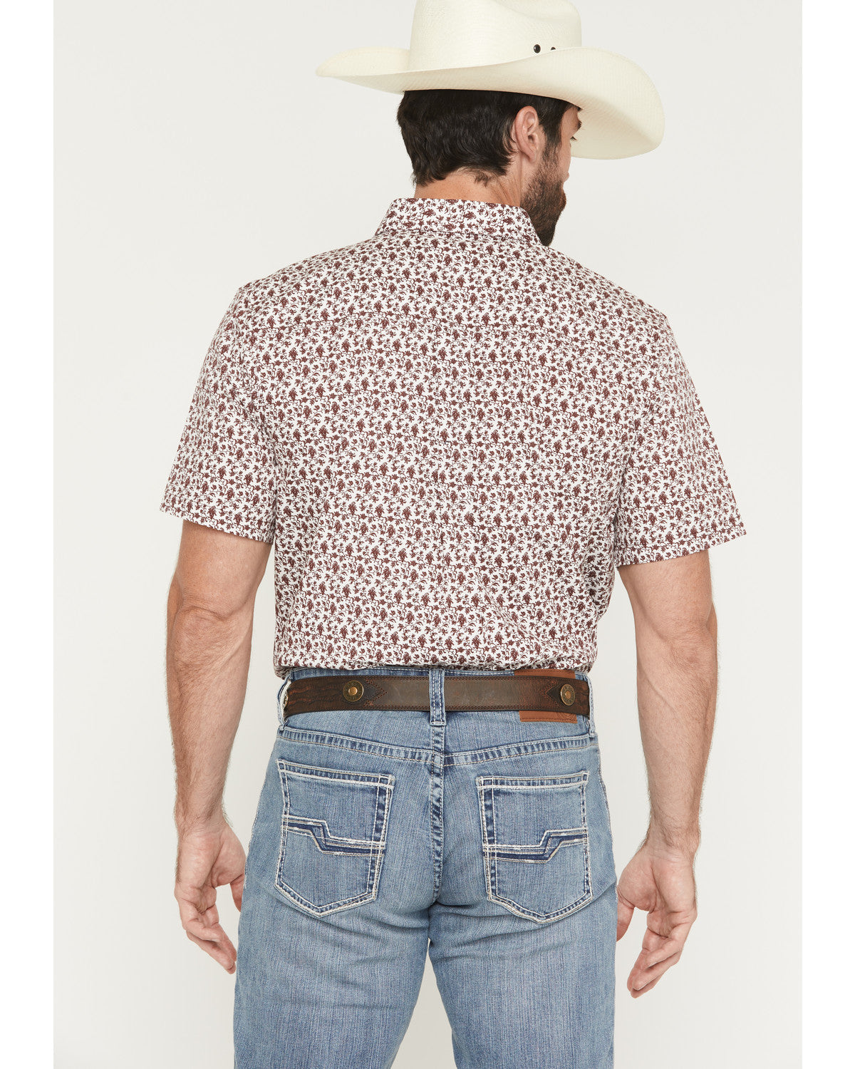 Cody James Men's Neon Moon Floral Print Short Sleeve Button-Down Stret
