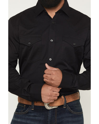 Cody James Black 1978® Men's Lawman Solid Long Sleeve Button-Down West