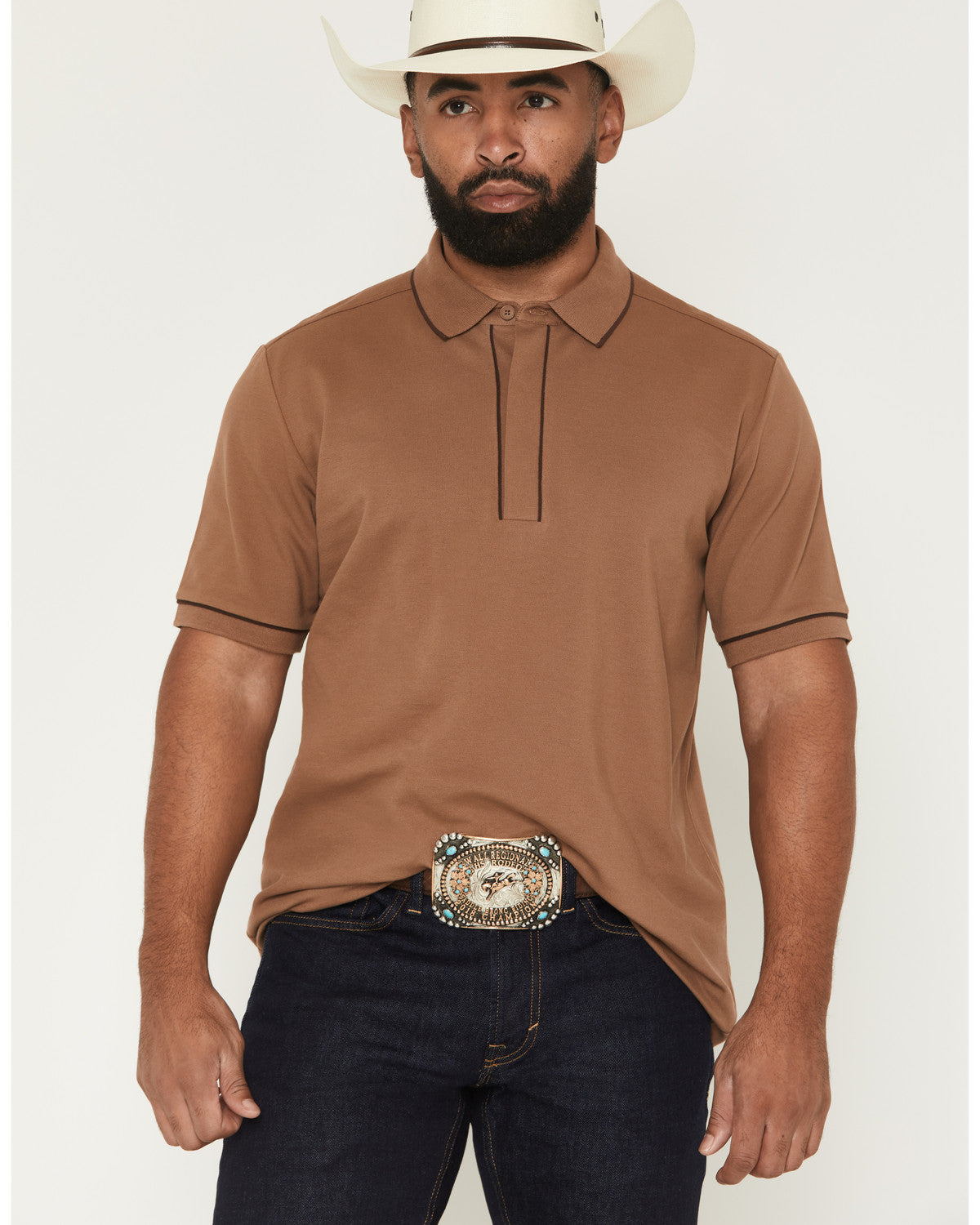 Cody James Black 1978® Men's Cooper Solid Short Sleeve Stretch Polo