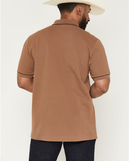 Cody James Black 1978® Men's Cooper Solid Short Sleeve Stretch Polo