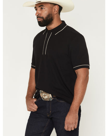 Cody James Black 1978® Men's Cooper Solid Short Sleeve Stretch Polo