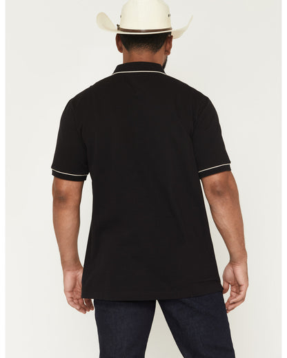 Cody James Black 1978® Men's Cooper Solid Short Sleeve Stretch Polo