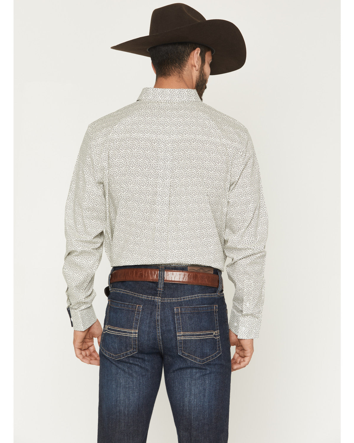 Cody James Men's Rhett Micro Paisley Print Long Sleeve Button-Down Str
