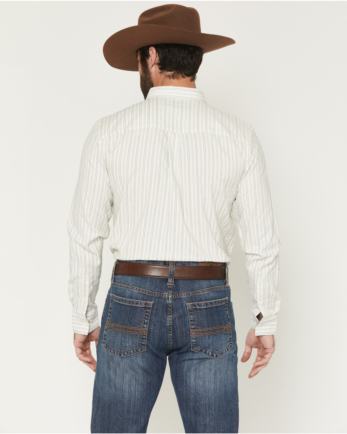 Cody James Men's Cade Dobby Stripe Print Long Sleeve Button-Down Weste
