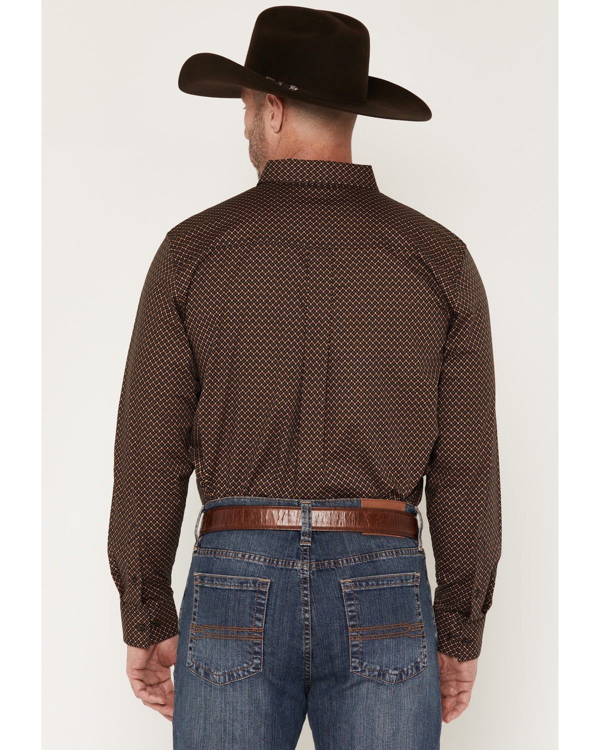 Cody James Men's Fast Forward Geo Print Long Sleeve Button-Down Stretc