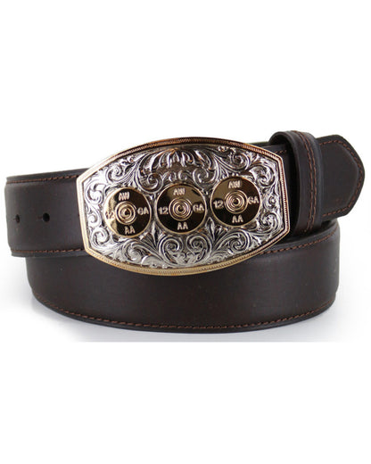Cody James Men's Bullet Buckle Leather Belt