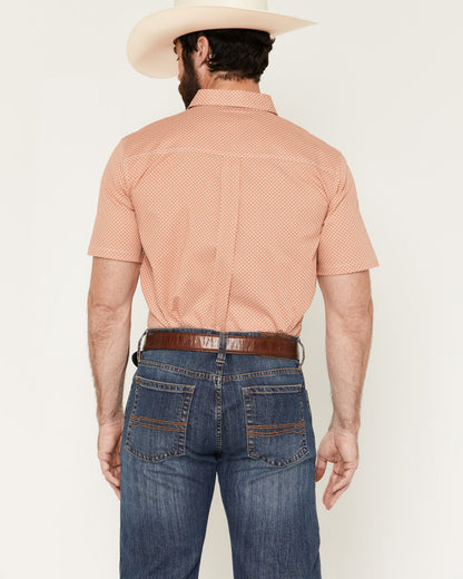 Cody James Men's Grill And Greet Medallion Print Short Sleeve Stretch