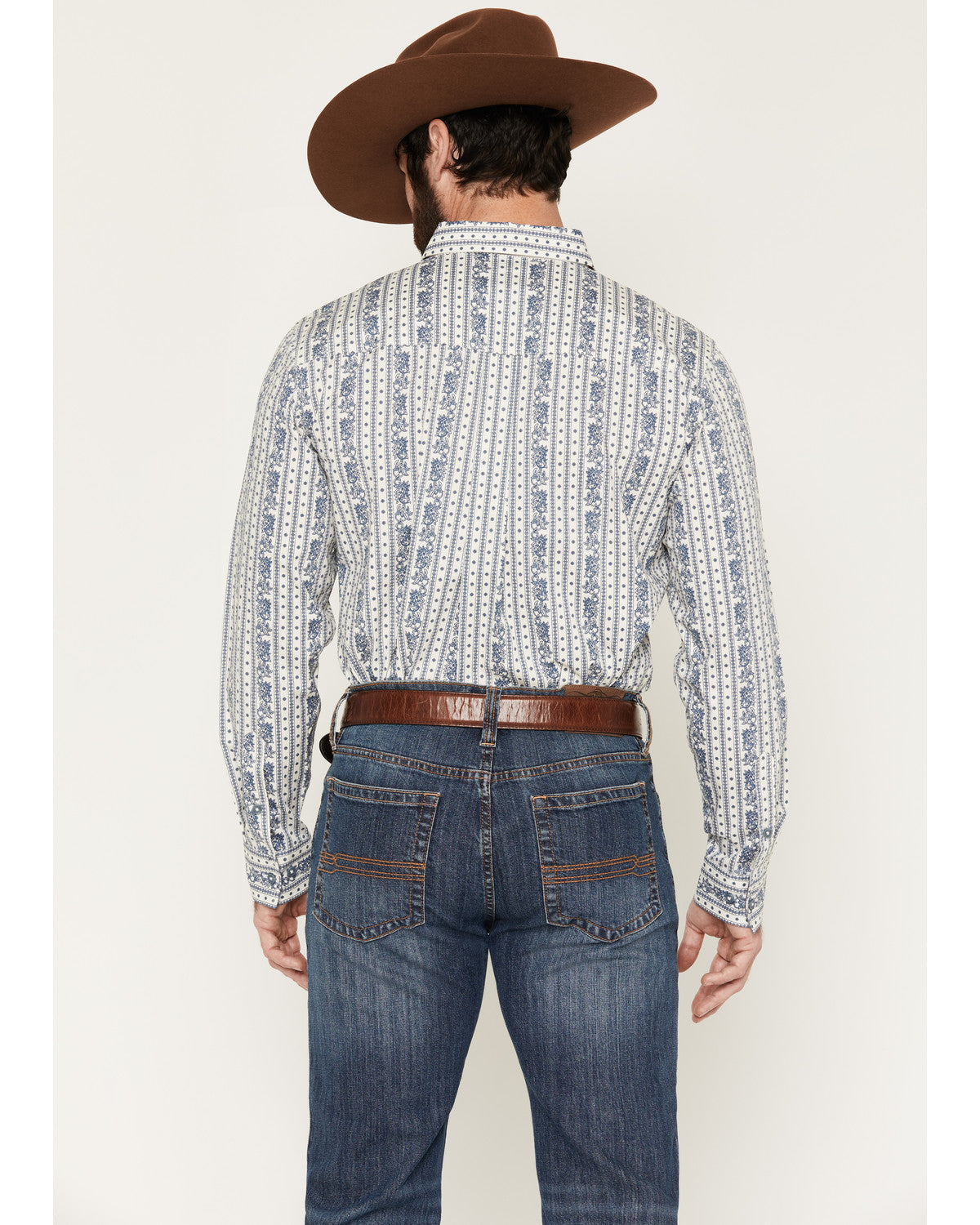 Cody James Men's Day Drinker Floral Stripe Print Long Sleeve Button-Do