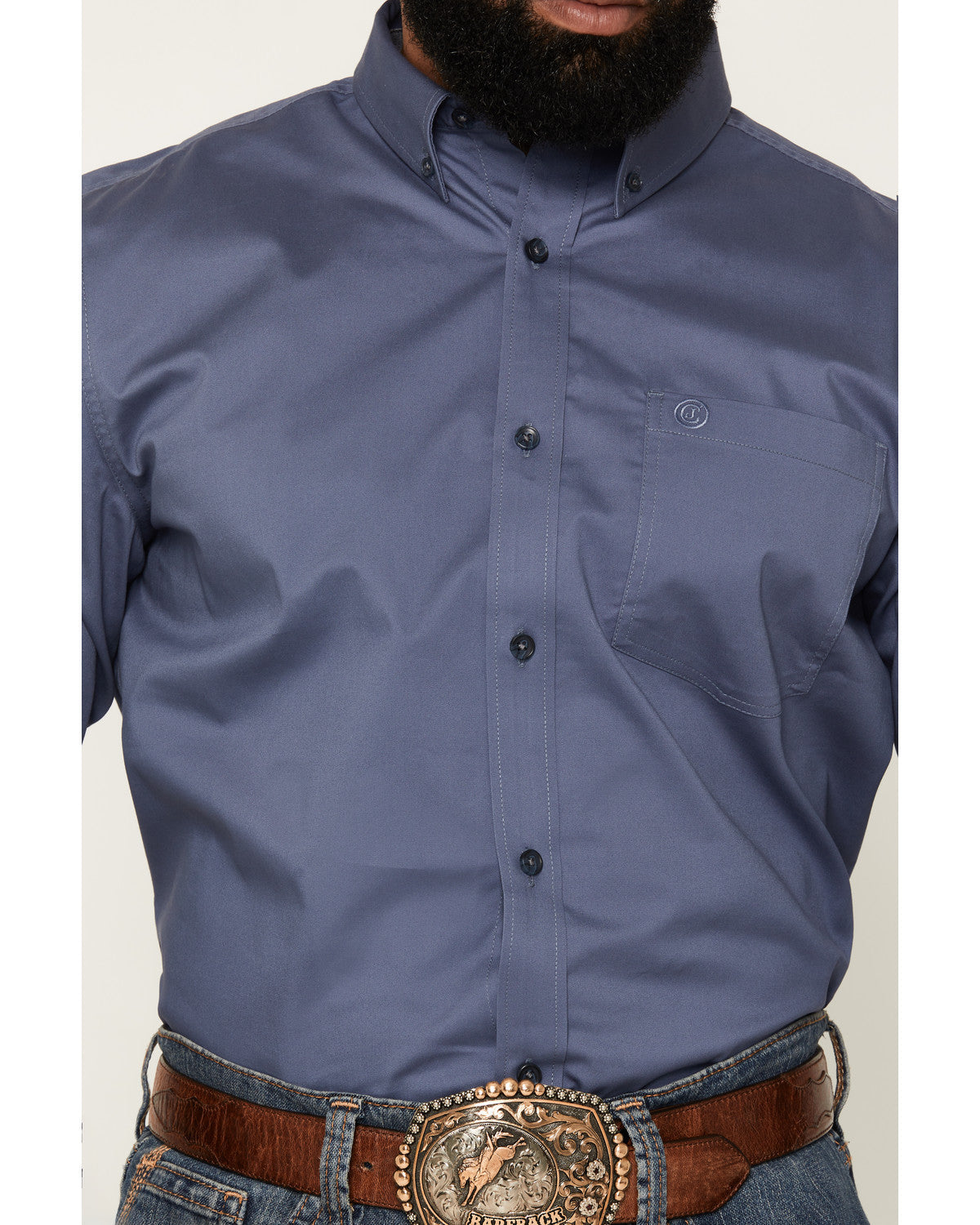 Cody James Men's Solid Long Sleeve Button-Down Stretch Western Shirt