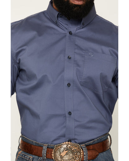 Cody James Men's Solid Long Sleeve Button-Down Stretch Western Shirt