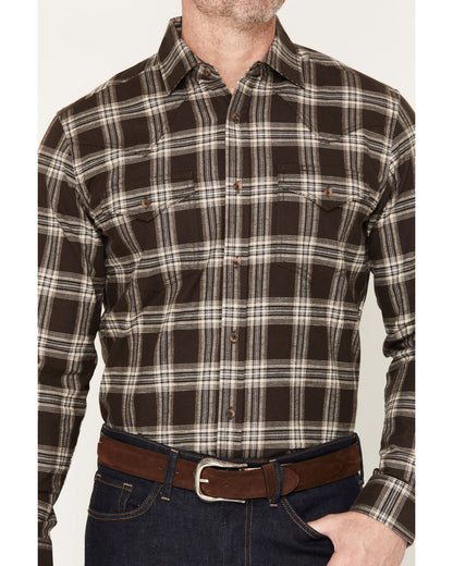 Cody James Black 1978® Men's McCone Plaid Print Long Sleeve Button-Dow