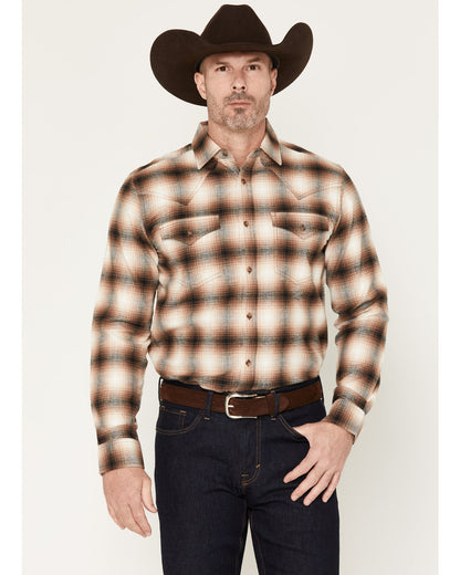 Cody James Black 1978® Men's Broadwater Plaid Print Long Sleeve Button