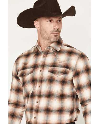 Cody James Black 1978® Men's Broadwater Plaid Print Long Sleeve Button