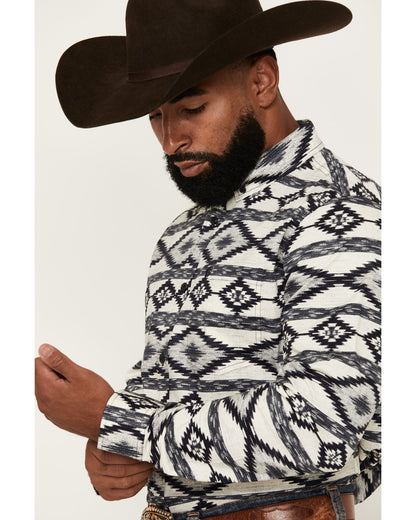 Cody James Men's Tiki Room Southwestern Print Long Sleeve Button-Down