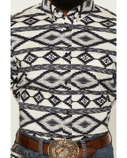 Cody James Men's Tiki Room Southwestern Print Long Sleeve Button-Down