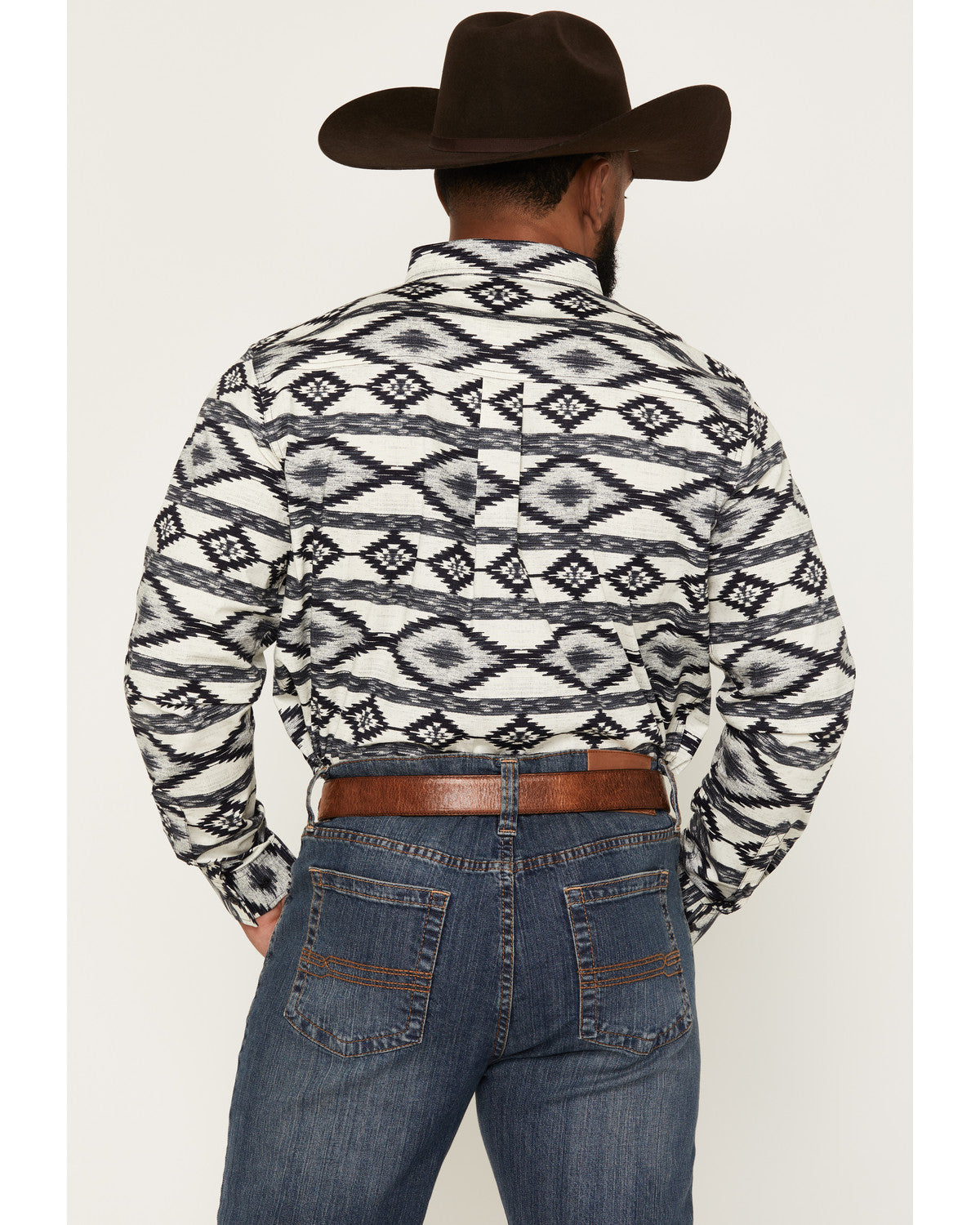 Cody James Men's Tiki Room Southwestern Print Long Sleeve Button-Down