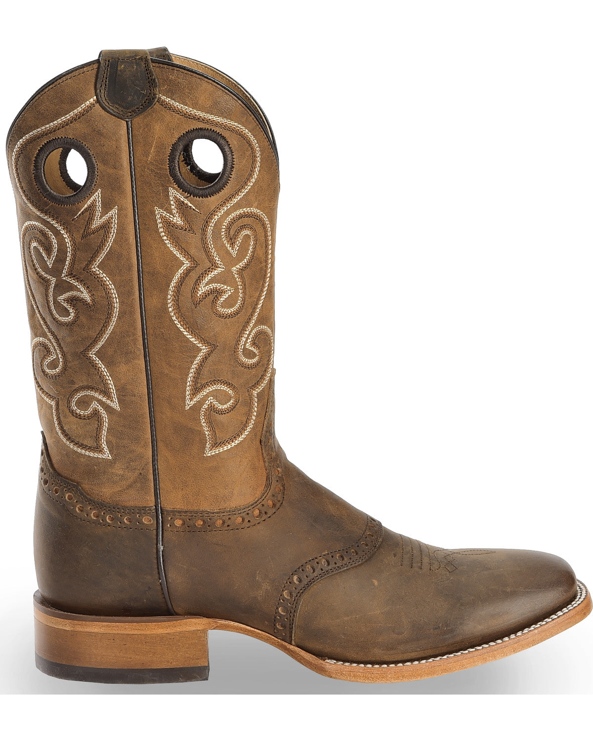 Cody James Men's Saddle Vamp Western Boots - Broad Square Toe