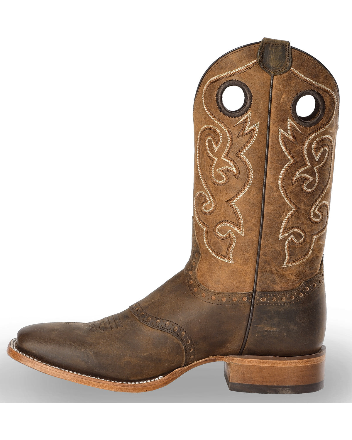 Cody James Men's Saddle Vamp Western Boots - Broad Square Toe
